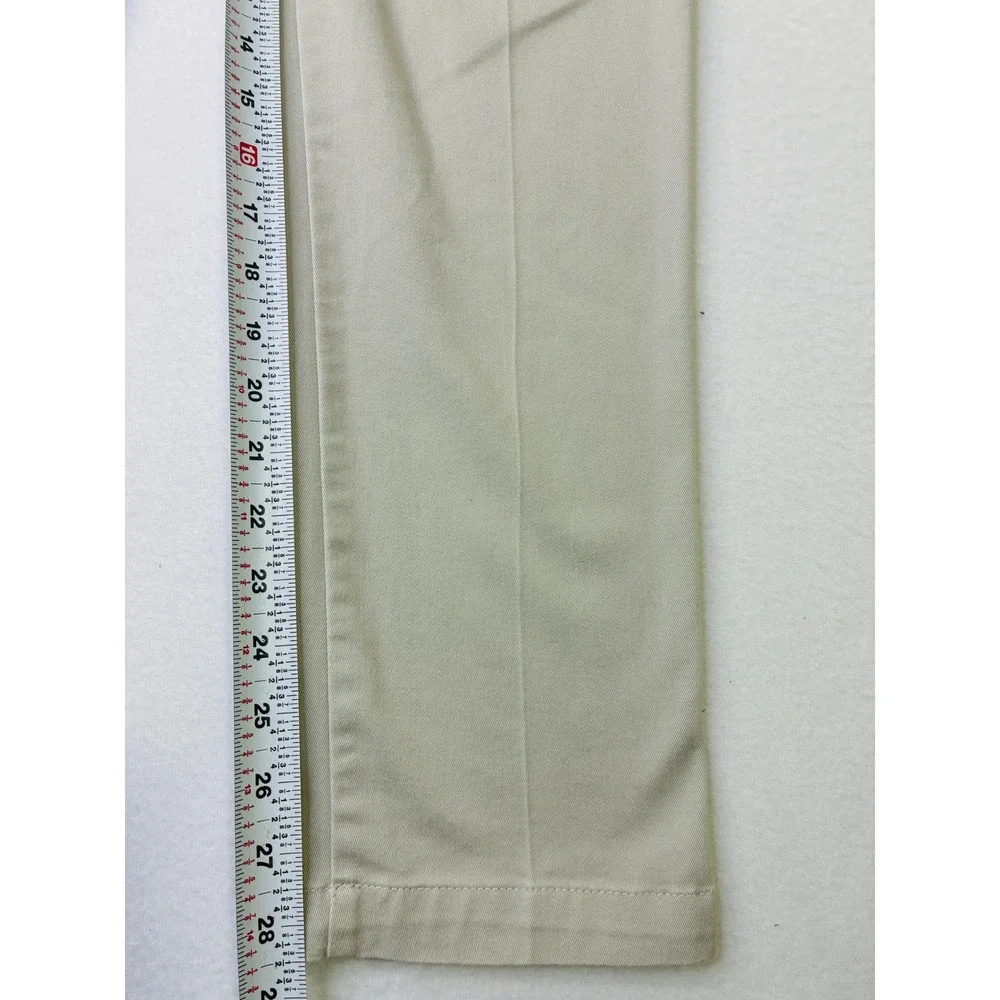 Dockers Mens Slim Fit Chino Pants Khaki Tan Flat Front Trousers 31x30